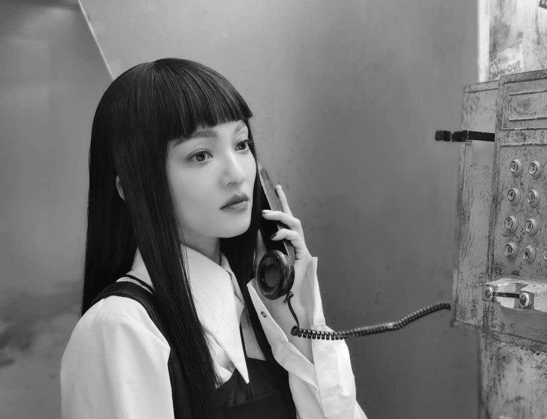 张韶涵最新短发造型，自然美景与心灵之旅的完美结合