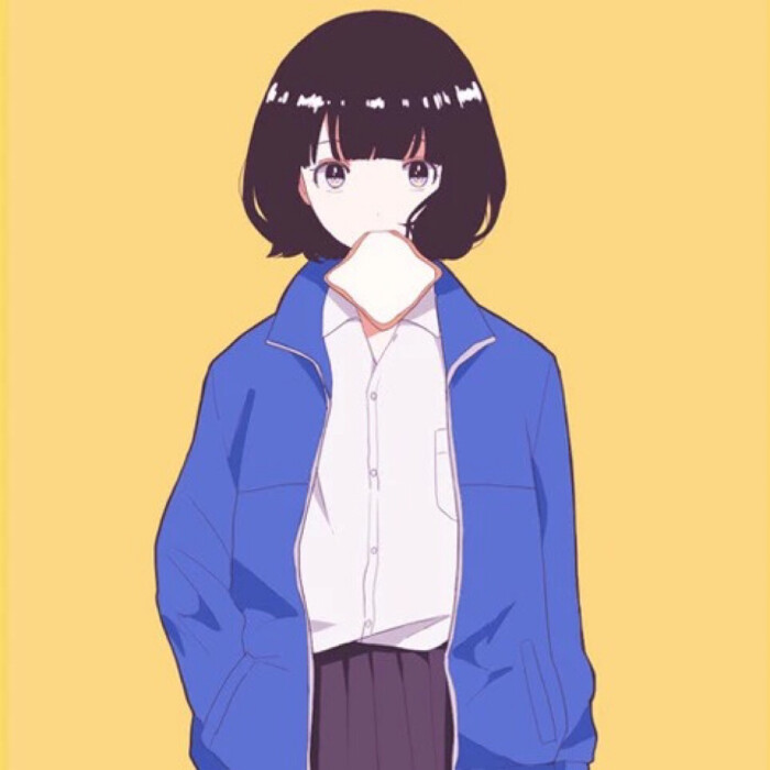 短发女孩动漫，自然美景的心灵之旅